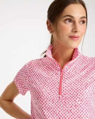 Zenergy® UPF Geo Half Zip Polo | Chico's